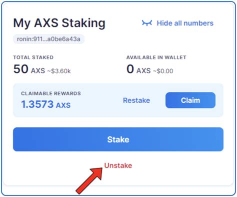 staking axs ronin.